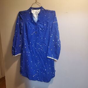 Nick & nora starry night sleepshirt size large